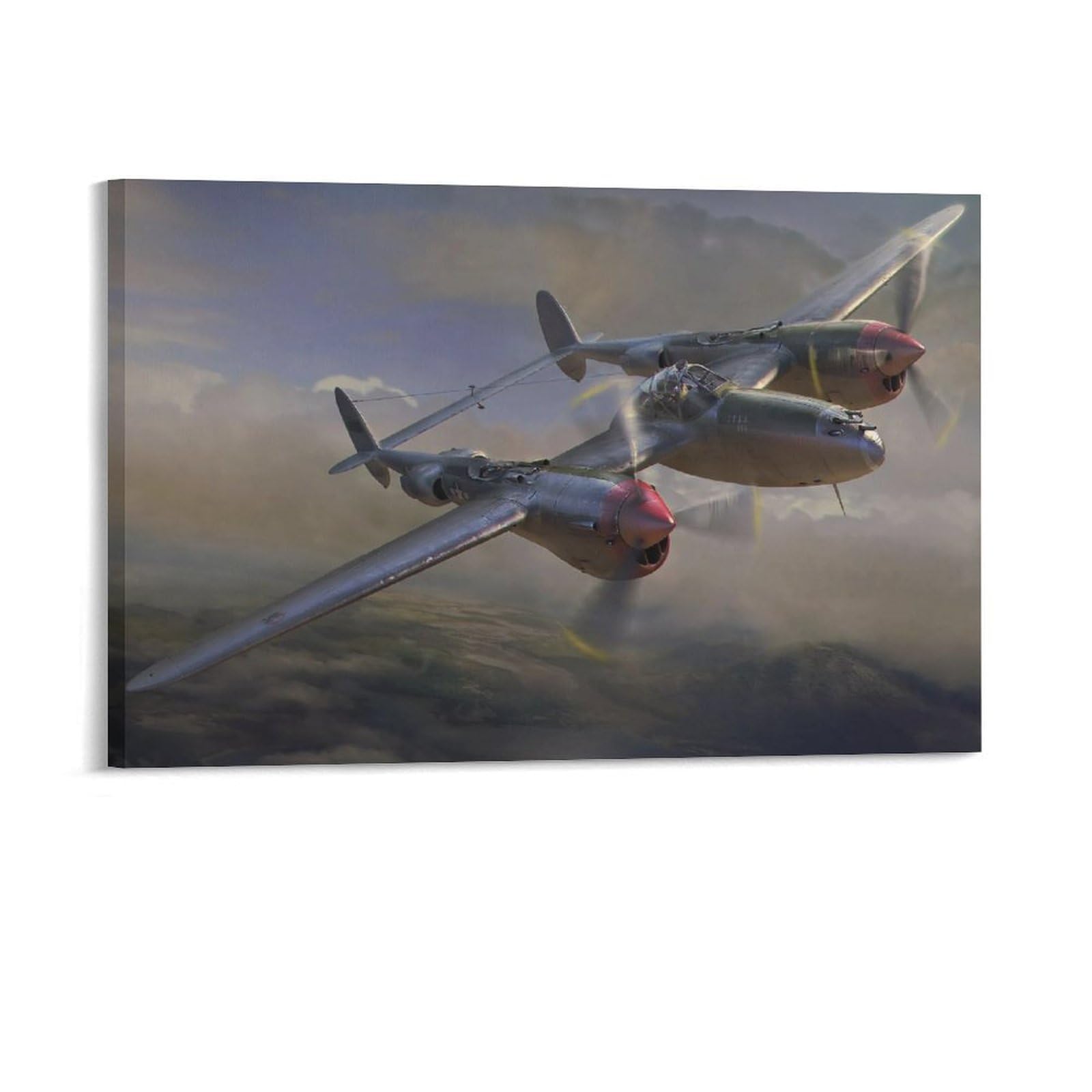Jigsaw Puzzle 500 Piece Adult Puzzle Military P-38 Lightning WWII Fighter Aircraft Christmas Adult Kids Intelligence Game Toy Family Friend Puzzle