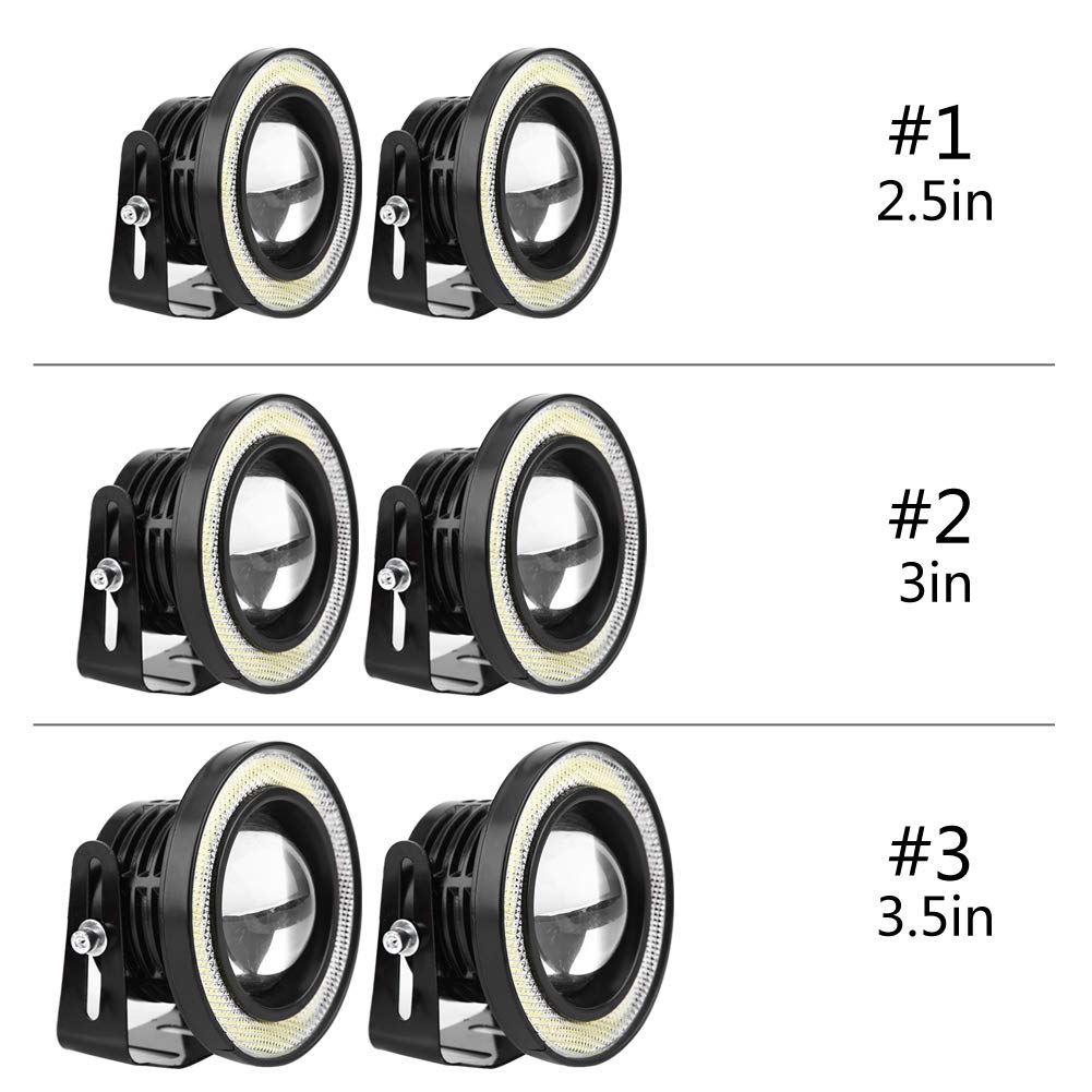 Fendinebbia Auto Angel Eyes Fari antinebbia LED per veicoli commerciali con luci diurne a LED