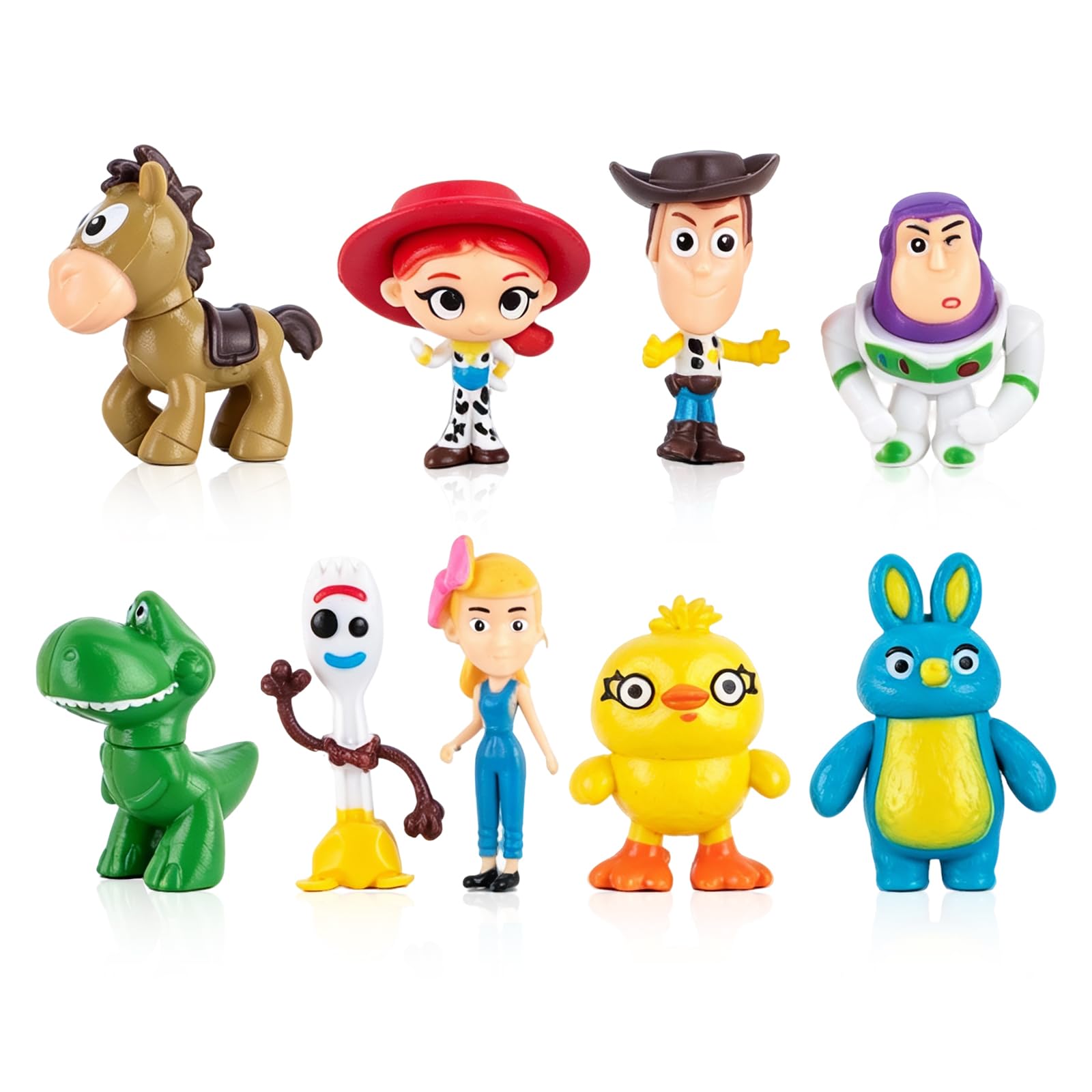 9Pcs Cake Toppers Cartoon Anime Mini Figures Set for Birthday Party
