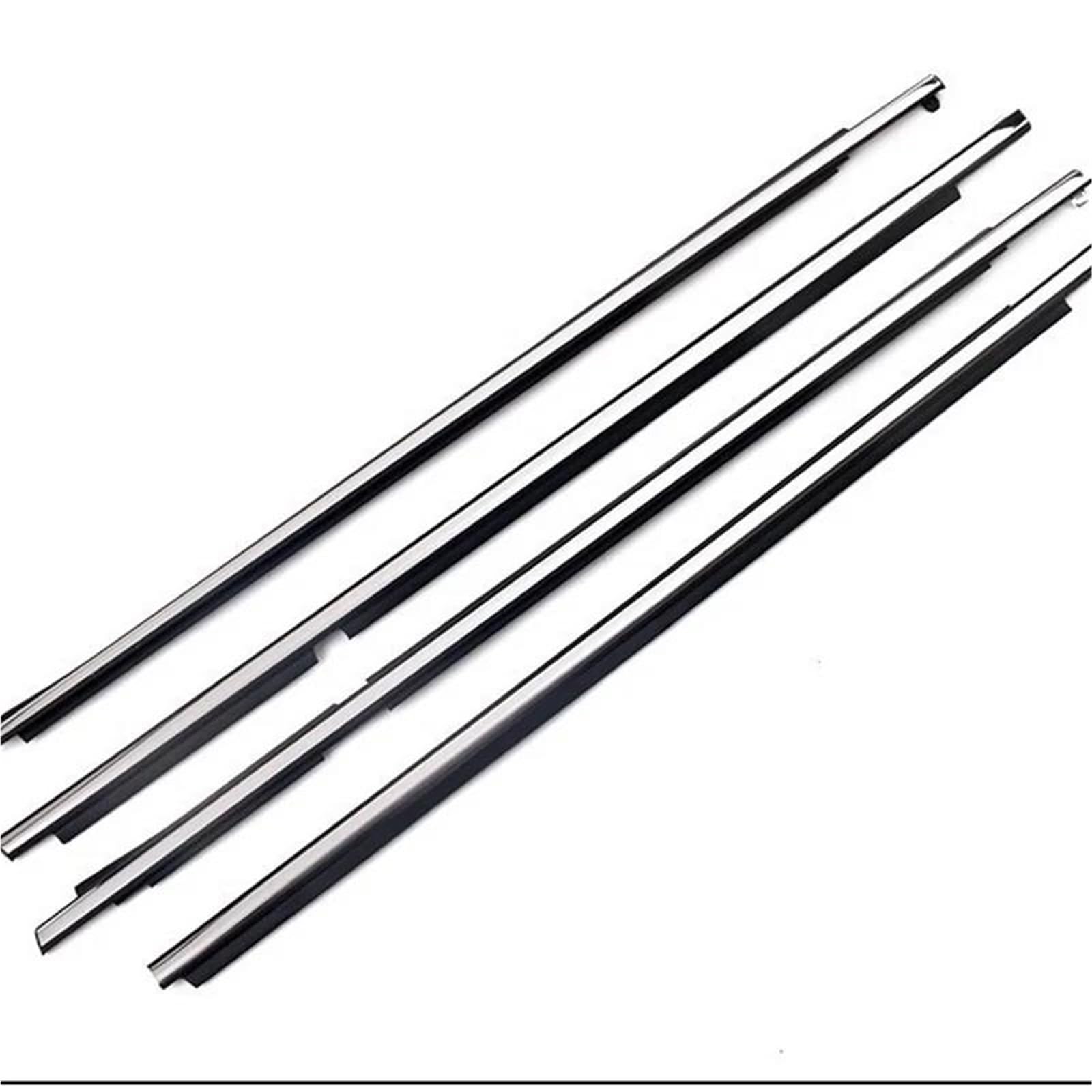 Noheeu One Color 4Pcs For Lexus Gx470 2003 2004 2005 2006 2007 Car Chrome Window Rubber Trim Outside Weatherstrip Seal 75711‑60061