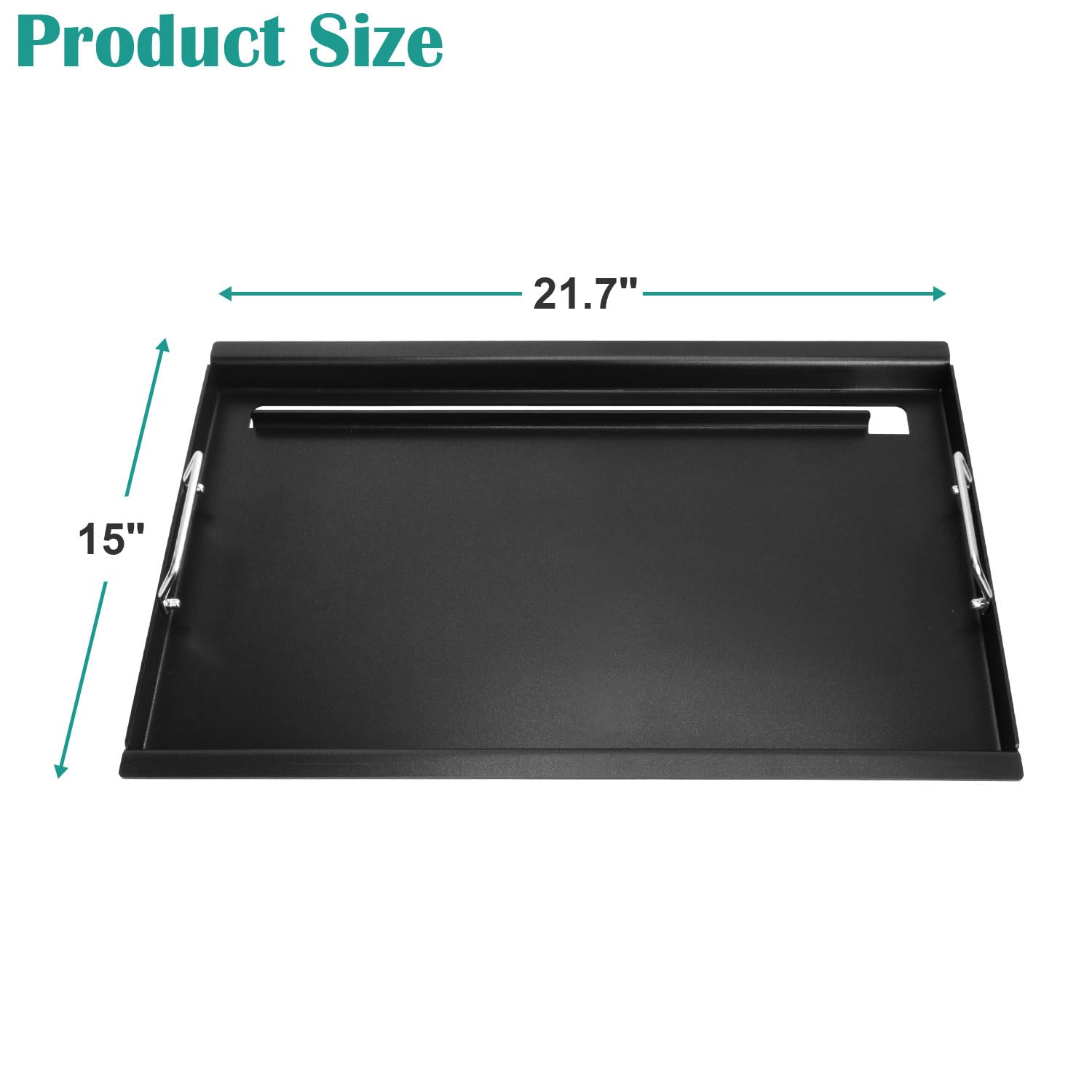 Condition photo showing New/Like New for full size griddle for weber old spirit 200 series, flat top griddle for spirit e/s 200 & 210 with side control panel, spirit 500, genesis silver a gas grills, replace for 7521 7522 7523 65904 65905