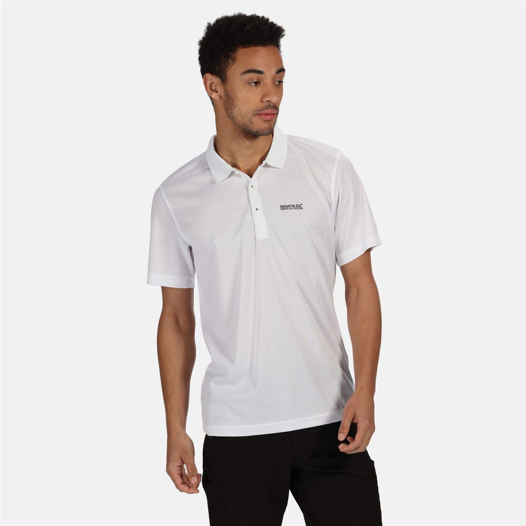 Regatta Maverick V Active Polo Shirt Size: S Men's White