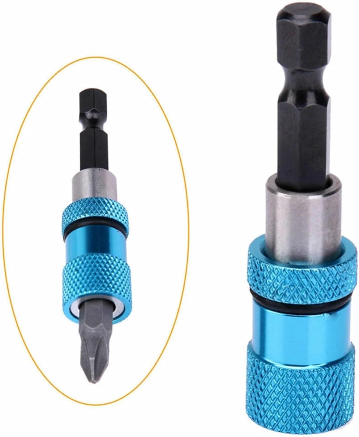 1/4 Inch Screw Bit Holder 66mm Length Adjustable Bit Depth Drywall Holder Magnetic Screw Screwdriver High-Quality