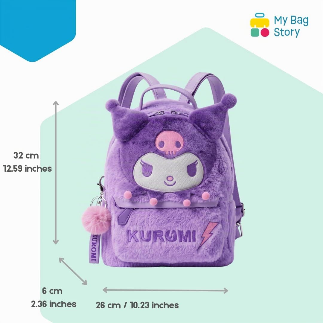 mybagstory - Sac à Dos Kuromi Peluche Sanrio pour Enfant