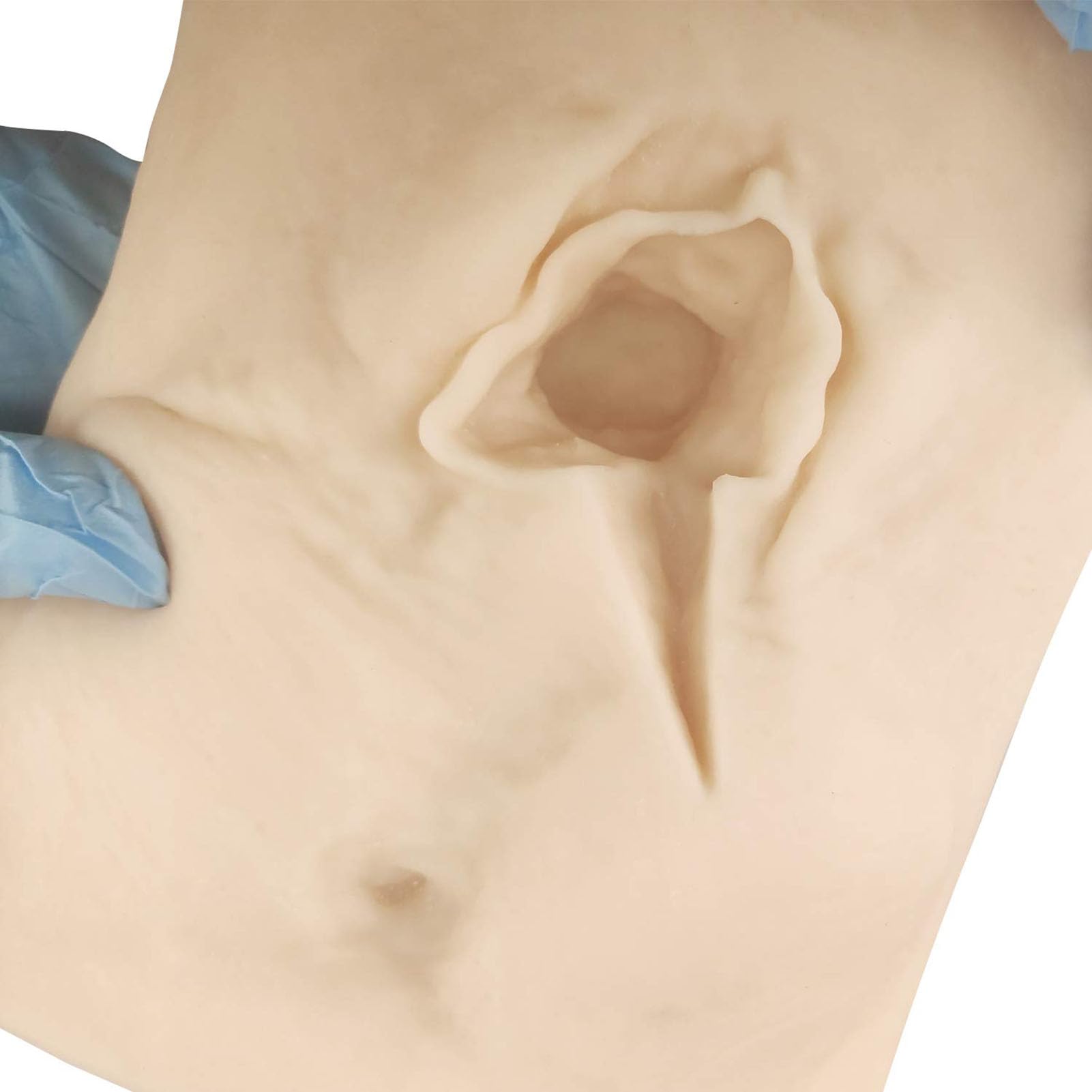 Genérico Modelo de práctica de sutura perineal con incisión de vulva femenina, simulador de sutura de laceración/episiotomía para enseñanza de ginecología, reutilizable,Left cut