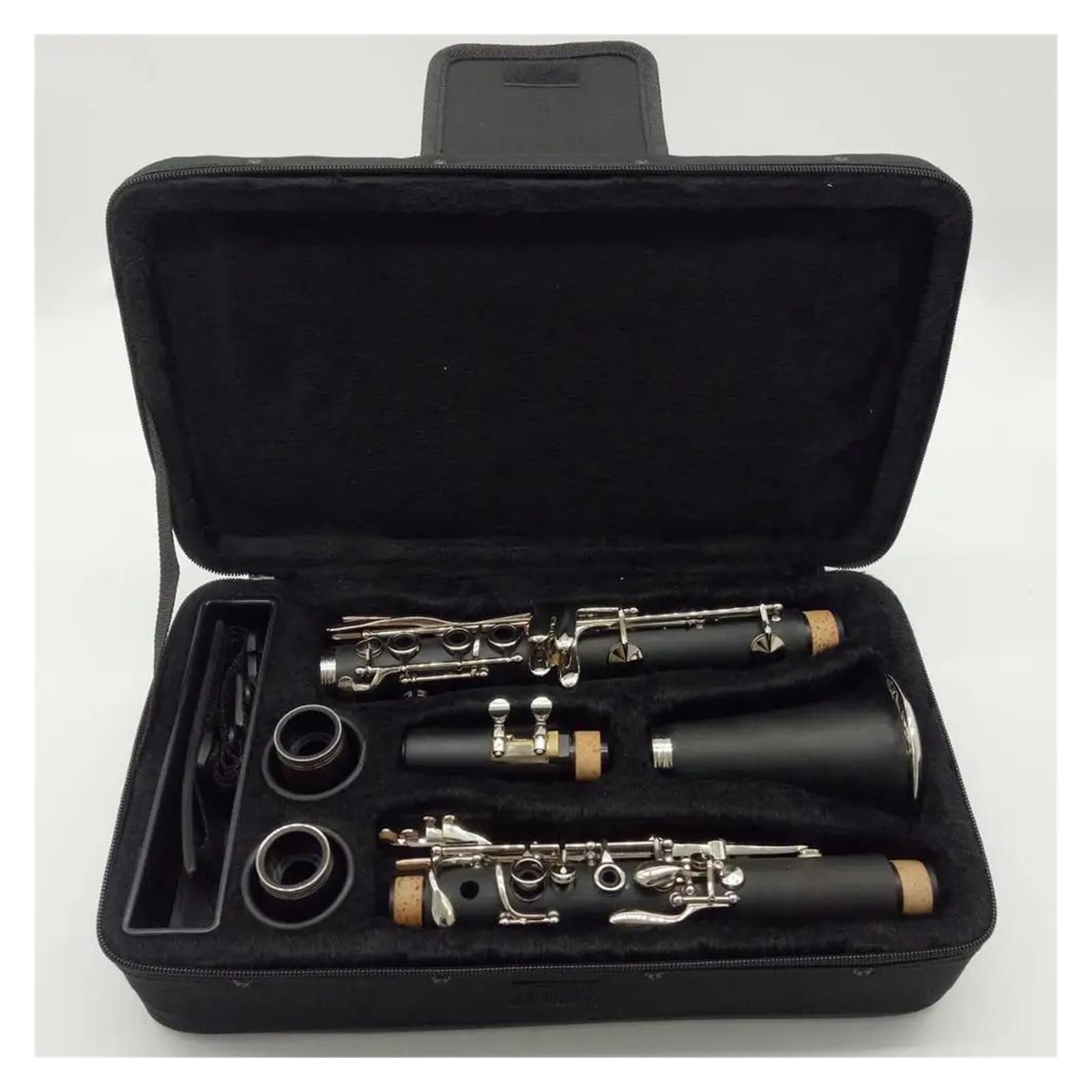 Cuerpo De Tubo De Baquelita, Clarinete Plateado, 17 Teclas, Tono Bb, Clarinete Para Estudiantes Con Estuche Y Boquilla Kit de Clarinete