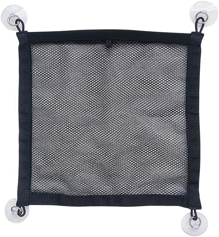 35X35CM Car Storage Pocket Net Universal Storage Nylon Net Car Luggage Pocket Car Windows Mesh Net with Suction Cup for Bottles, Groceries (Small-1pcs)