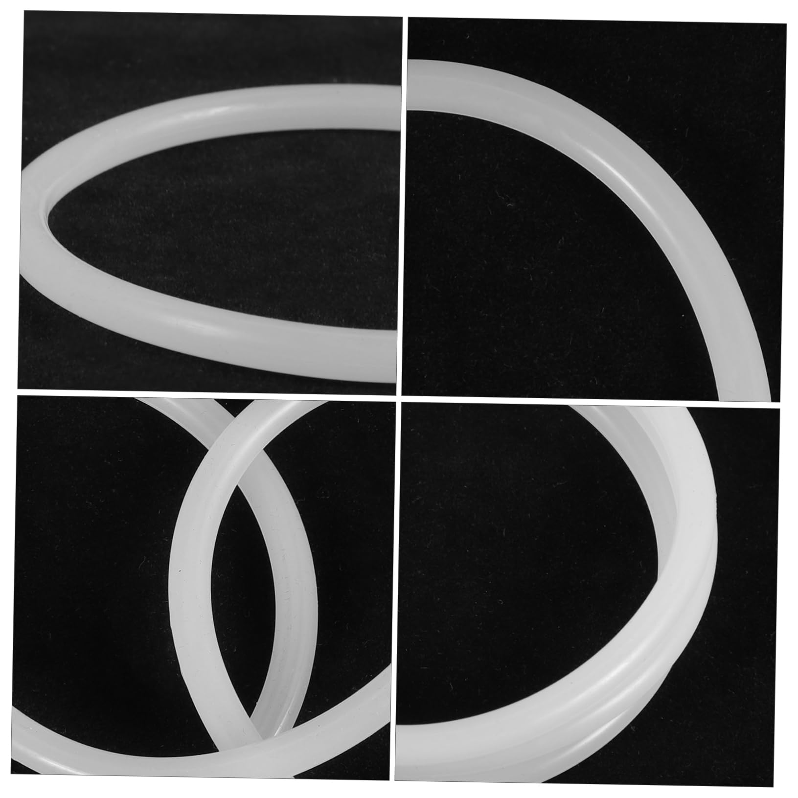 FUNOMOCYA 3pcs Musical Instruments Washers O-rings for Singing Bowl Singing Bowl Ring Bowl Cushion Bowl o Rings Instruments Cushion Sound Bowl Mat Sound Bowl Pad Rubber White Bracket