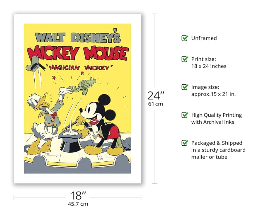 ミッキーマウス　マガジン　ポスター Mickey magazine ミッキーマガジン - メルカリ