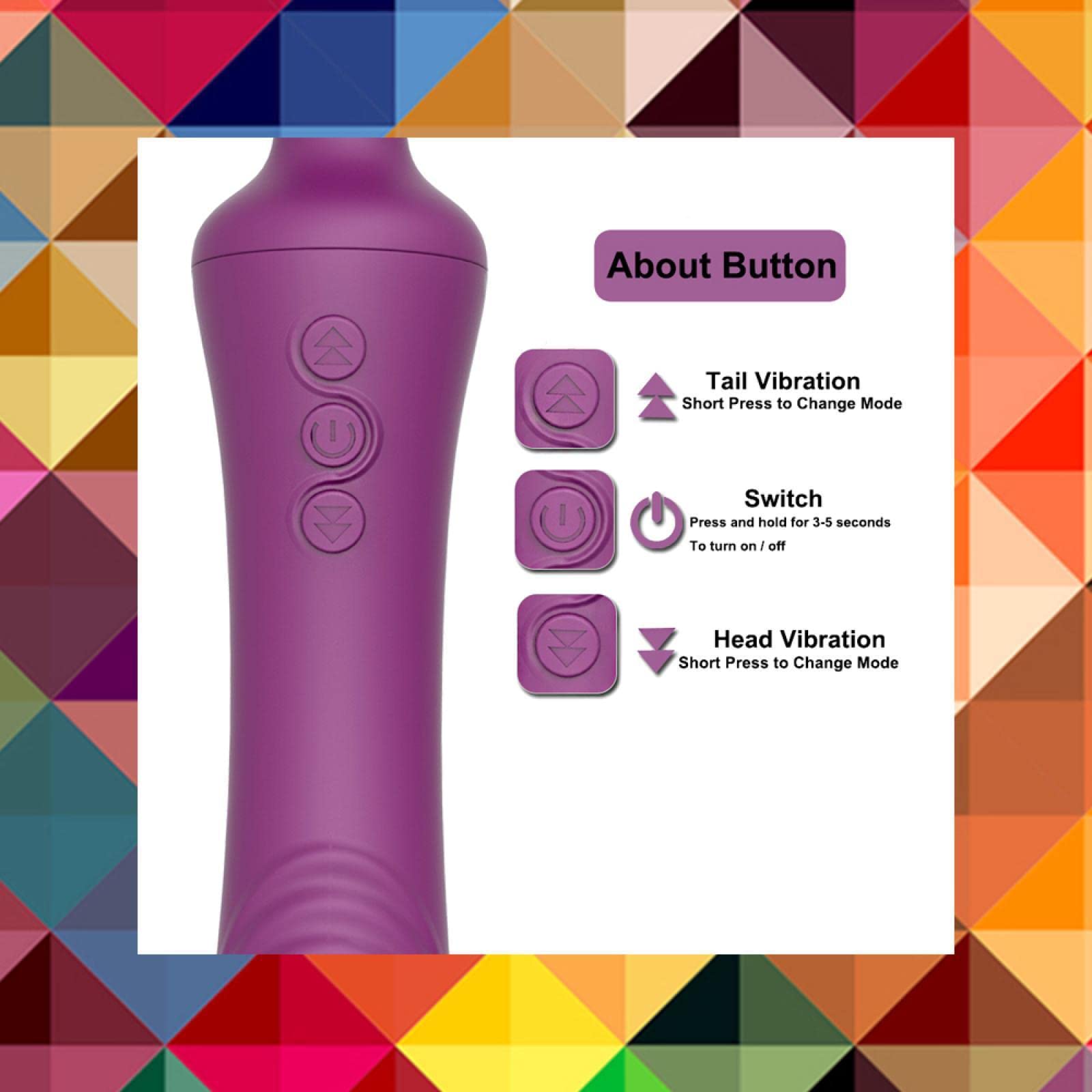 Dona Vibratori Potente vibratore del dildo del doppio motore della bacchetta magica di AV per le donne Massaggiatore del punto G Stimolatore del clitoride SexToys per gli adulti della donna