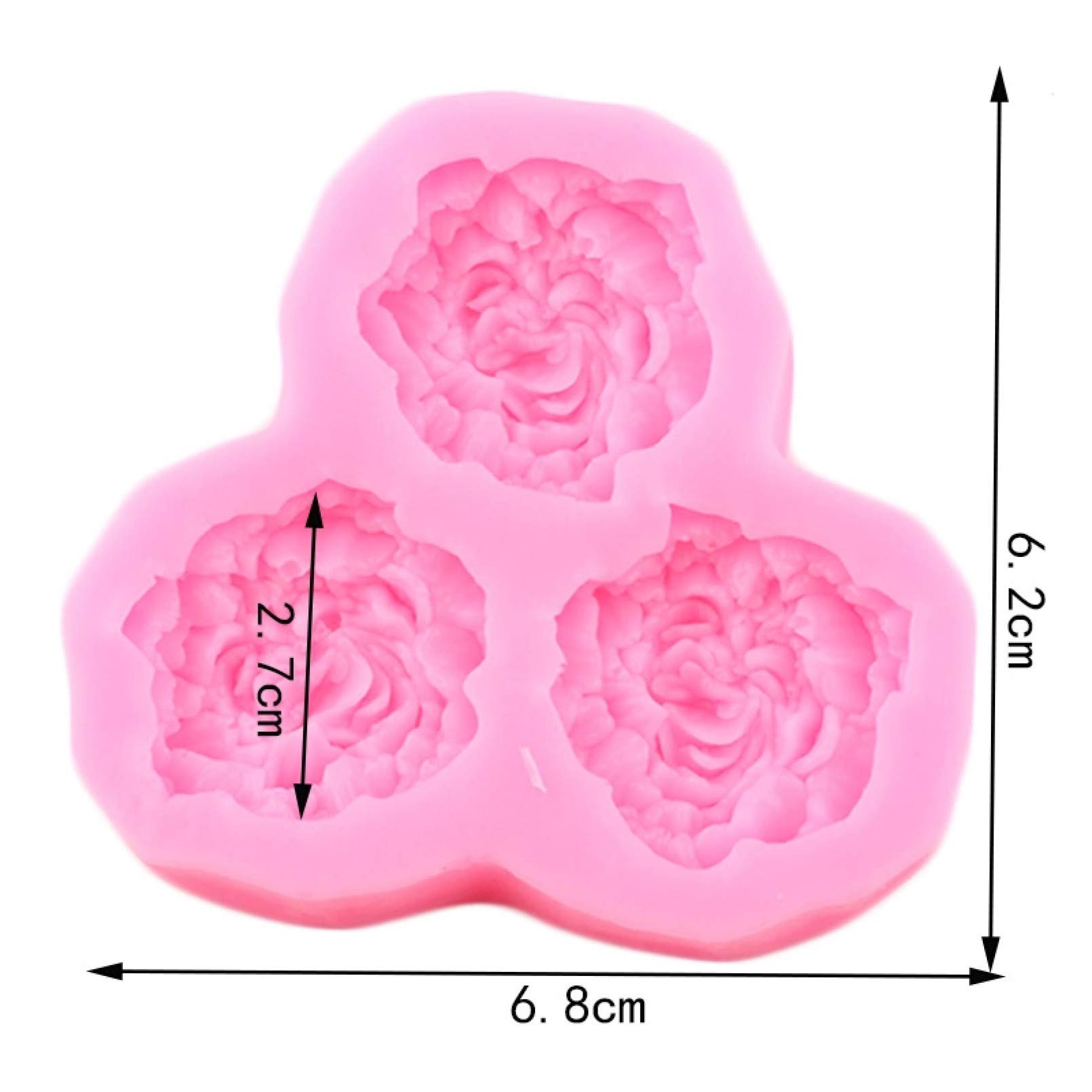 Bloem Siliconen Mal, Chocolade Fondant Cake Polymeer Klei Drop Klei, Hoge Temperatuur Bestand Gips Auto Decoratie Klei Mal, Een Set van 11 Soorten Bloem Modellen