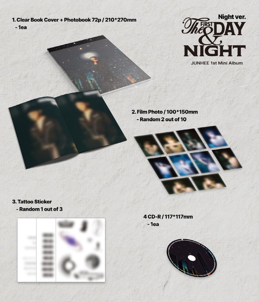 Amazon.com: JUNHEE - 1st Mini Album The First Day & Night (2 ver