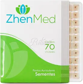 Ponto Auricular Semente Mostarda 700 Pontos Zhenmed Auriculoterapia (Esparadrapo Redondo)
