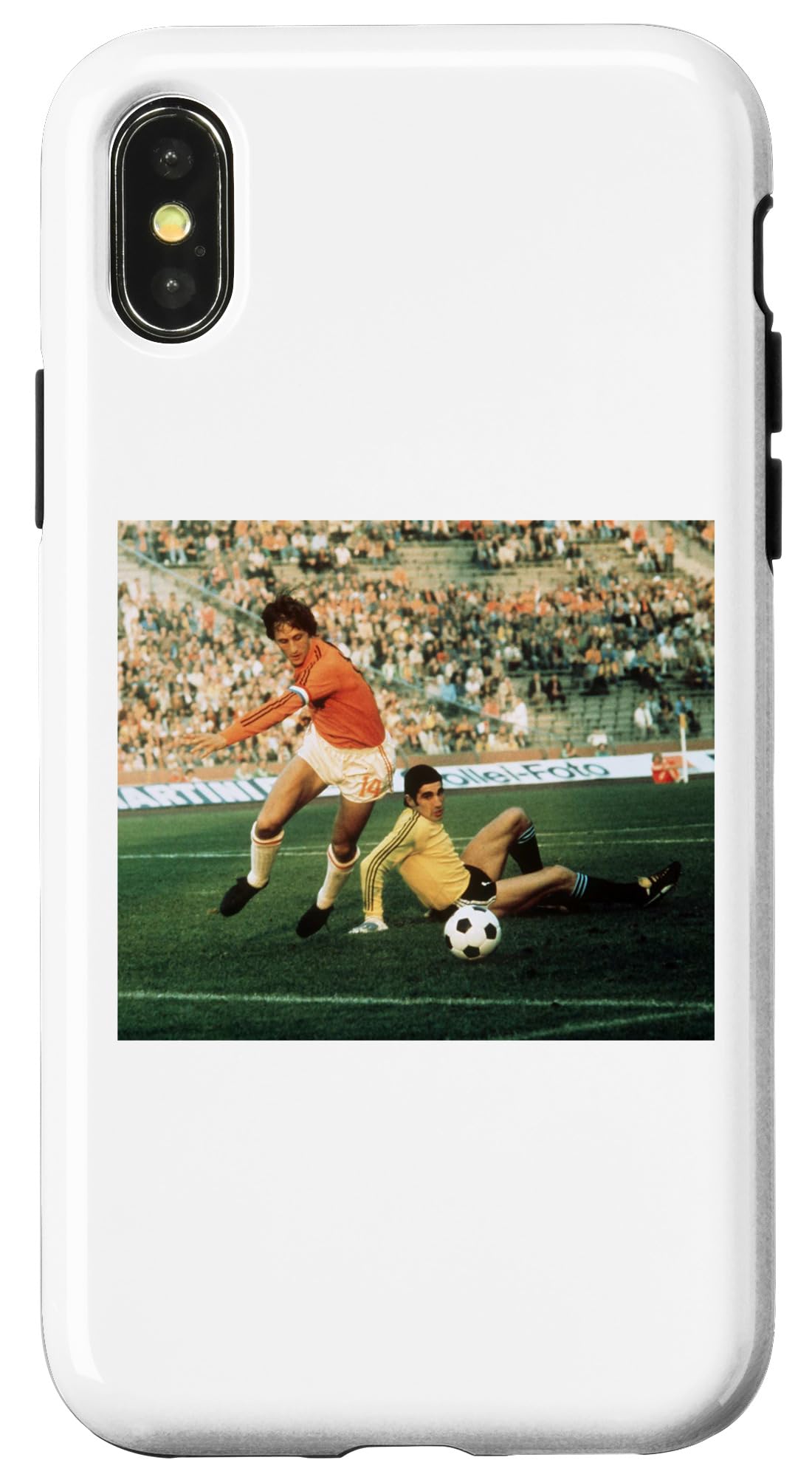 Johan Cruyff Holland V Argentina World Cup Football 1974 Case for iPhone X/XS