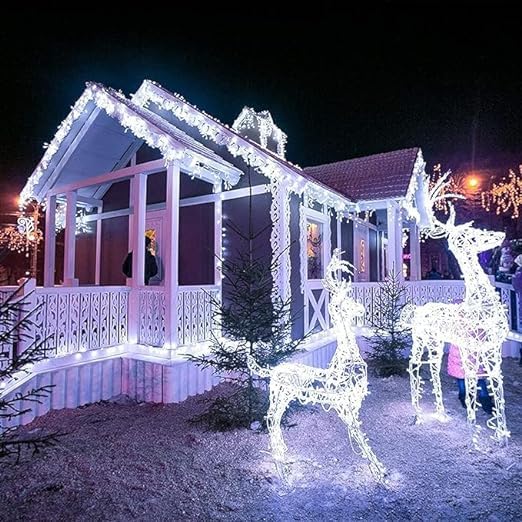 Image of Lexton 40 LED Power Pixel Serial String /Fairy Light | Plug Sourced | Suitable for Home & Outdoor Decoration, Diwali, Christmas, Ramadan, Wedding, Party, Festival (Pack of 50, White)