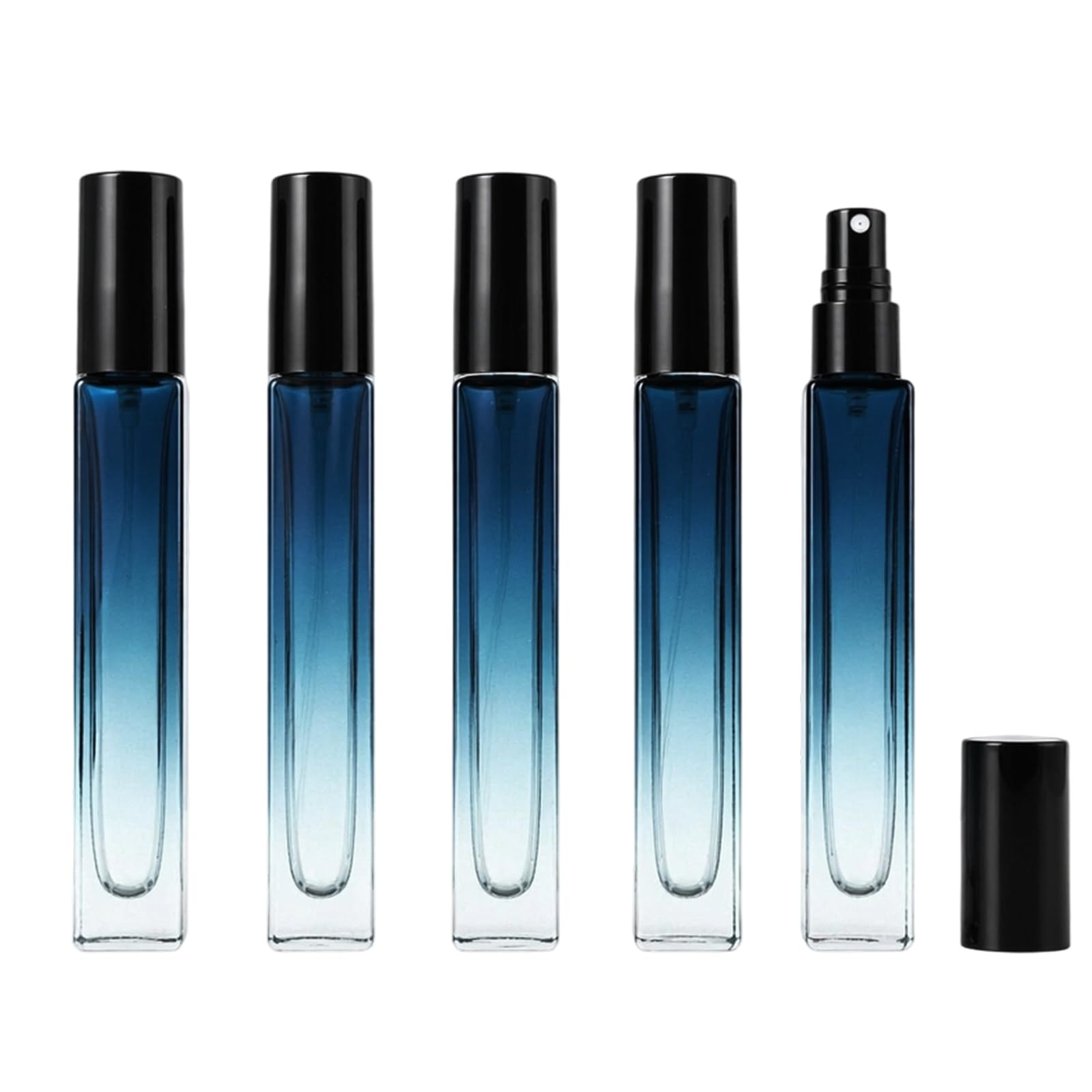 Elovara 5PCS Refillable Perfume Atomiser Travel Bottle Glass Spray Bottles