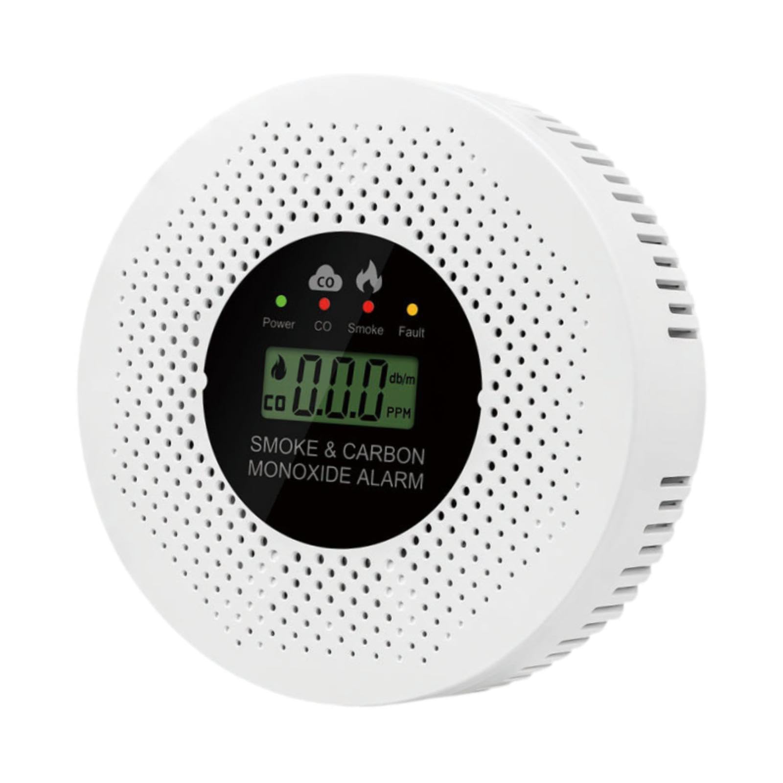 2 in 1 Smoke & Co Leak Detector Gas Alarm Co Monitor for Apartment Home Room Home & Garden|Home Improvement|Home Security|Security Systems