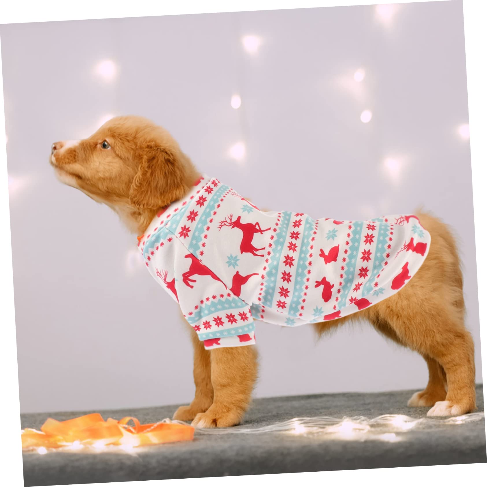 BESPORTBLE 1pezzi Vestiti per Cani Costume di Natale per Animali Domestici Abbigliamento Natalizio per Cani Resistente e Confortevole Compatto e Elegante per Feste e Passeggiate