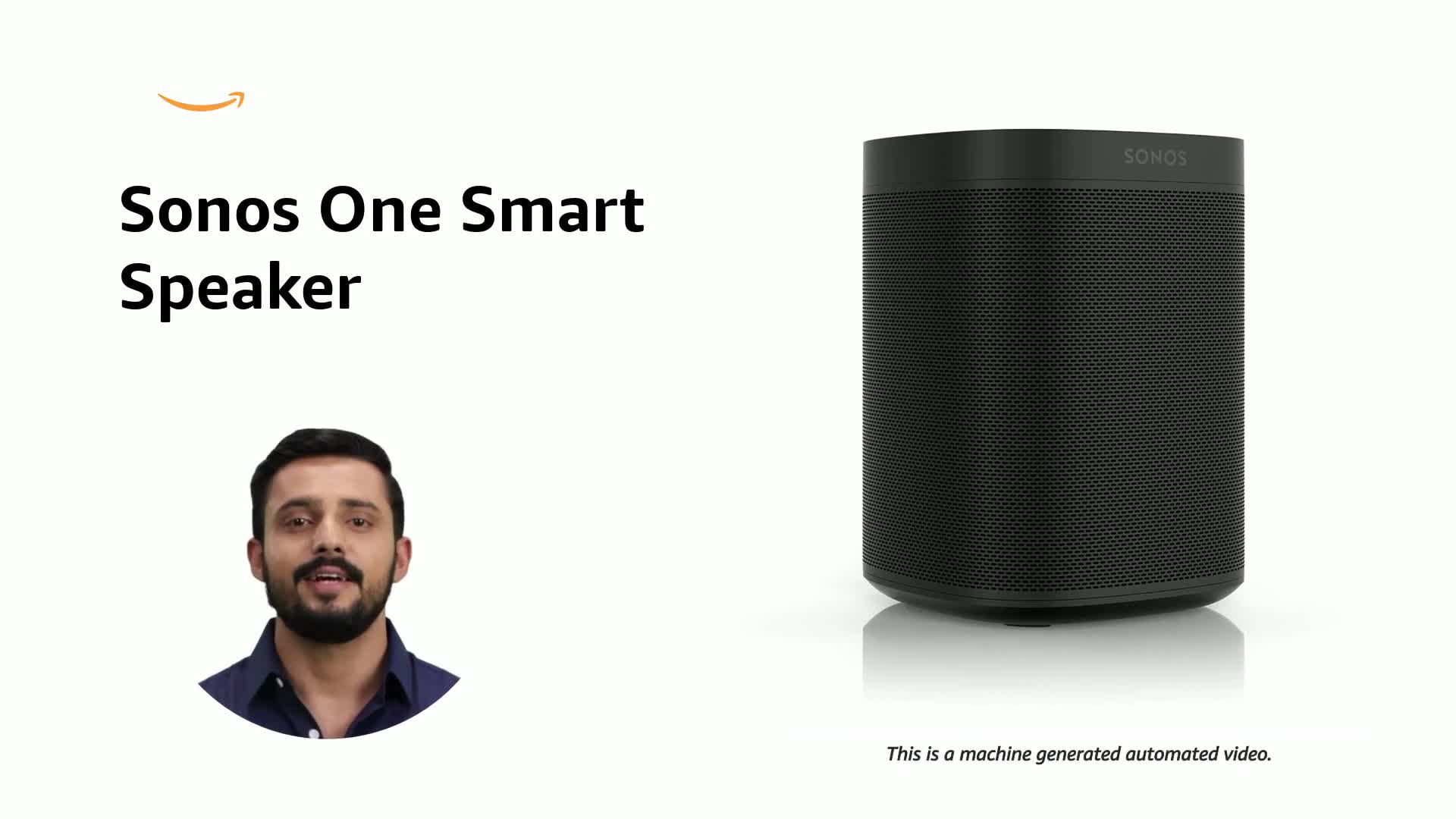 Sonos One Gen 2スマートスピーカー Sonos One, Gen 2 Wireless Bluetooth Speaker with Alexa (Black