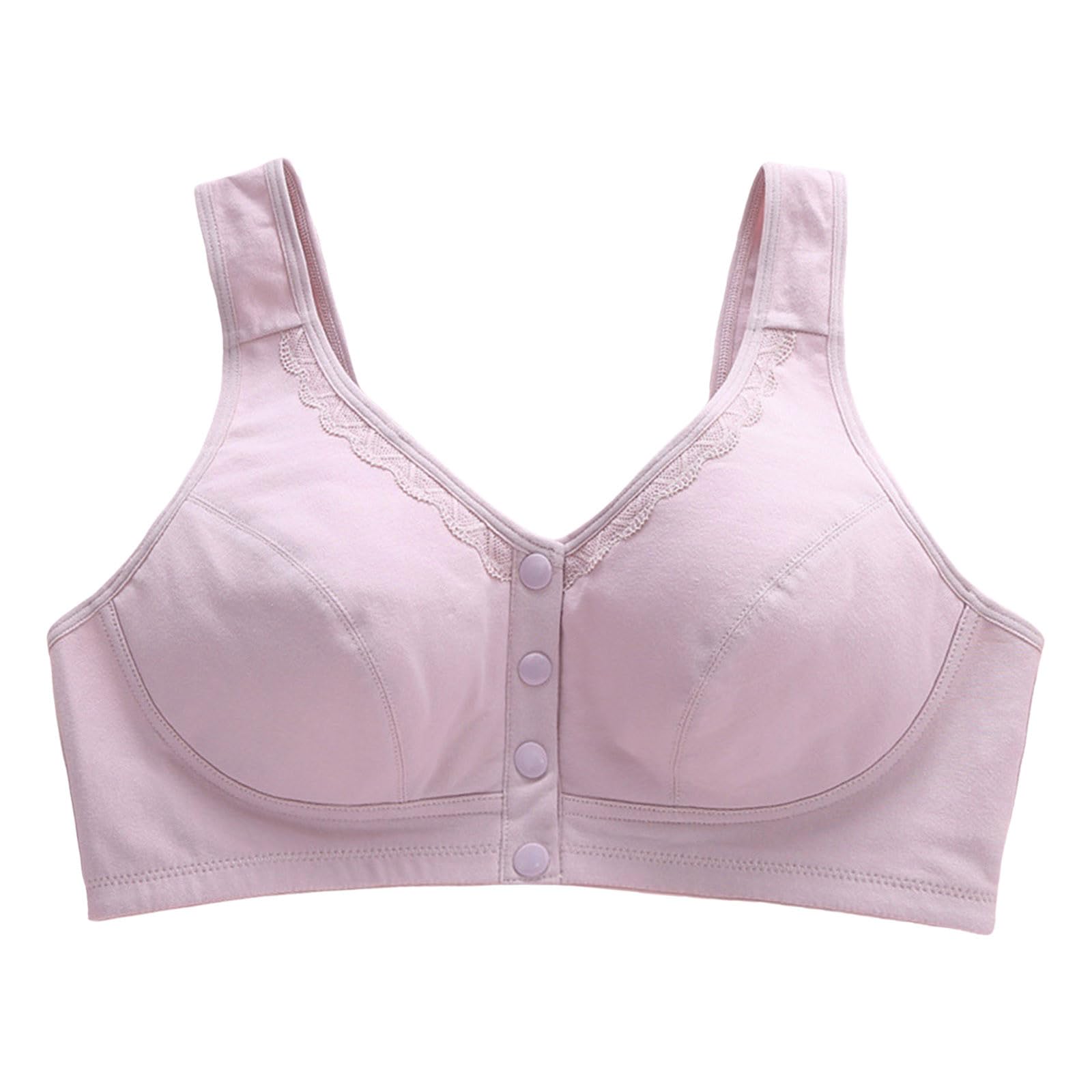 WILLBEST Womens High Impact Cotton Plus Size Soft Wireless Bras Crop Top Comfort Seamless Sport Bras