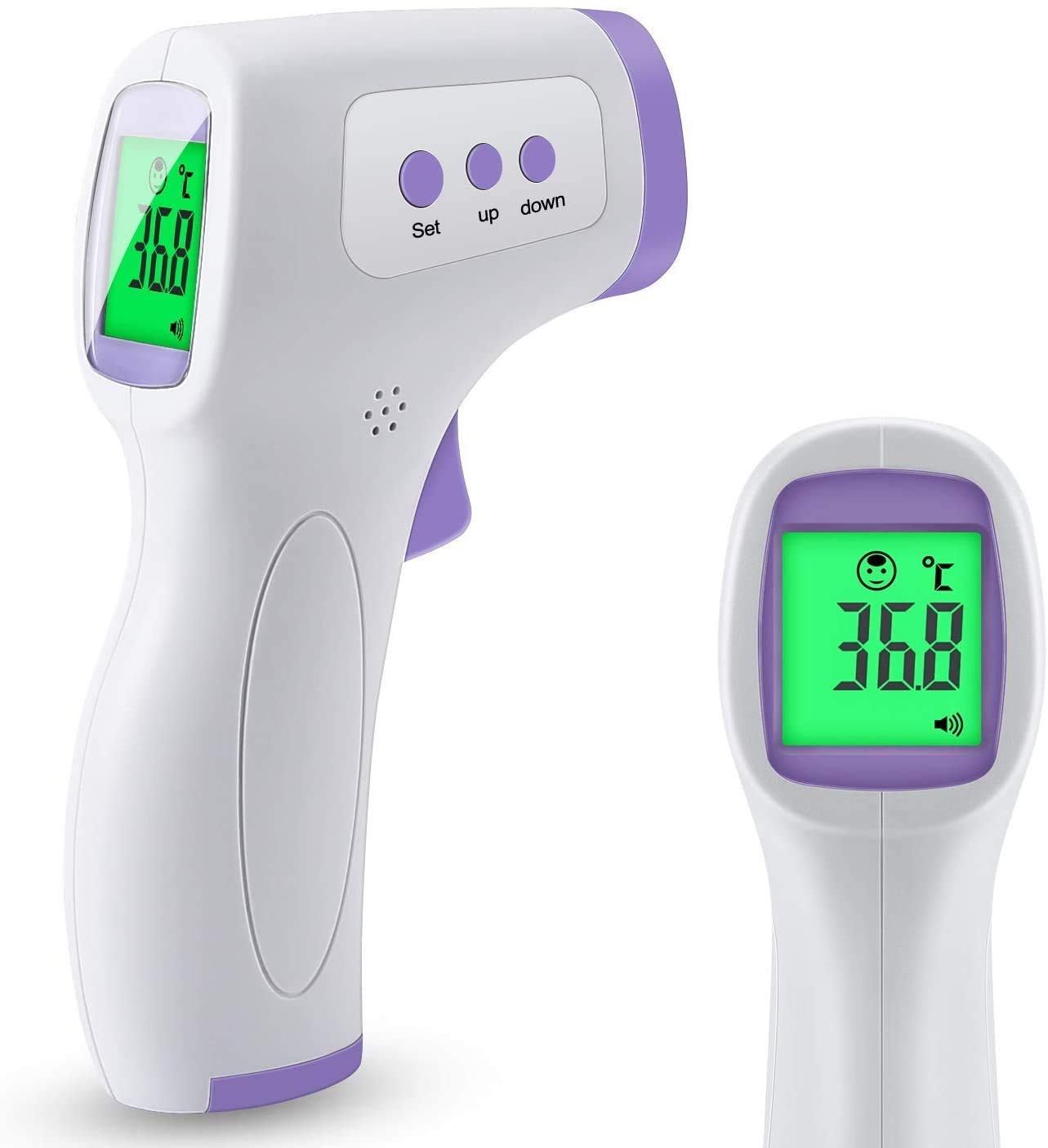 Thermometers, Medical Infrared Thermometer, Fever Alarm, 3-Color LCD Display, Digital Thermometer for Baby, Kids and Adult