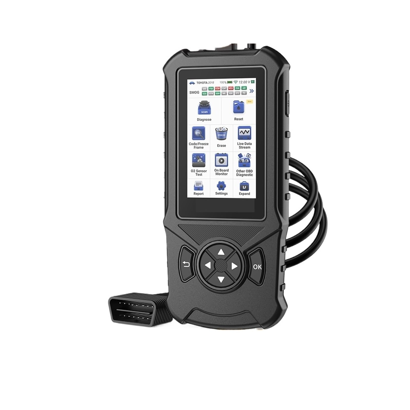 Skaner OBD2 Narzędzie diagnostyczne samochodu Silnik samochodowy ABS SRS TCM 4 System Czytnik kodów Diagnostyka samochodowa,Przyjazny dla użytkownika
