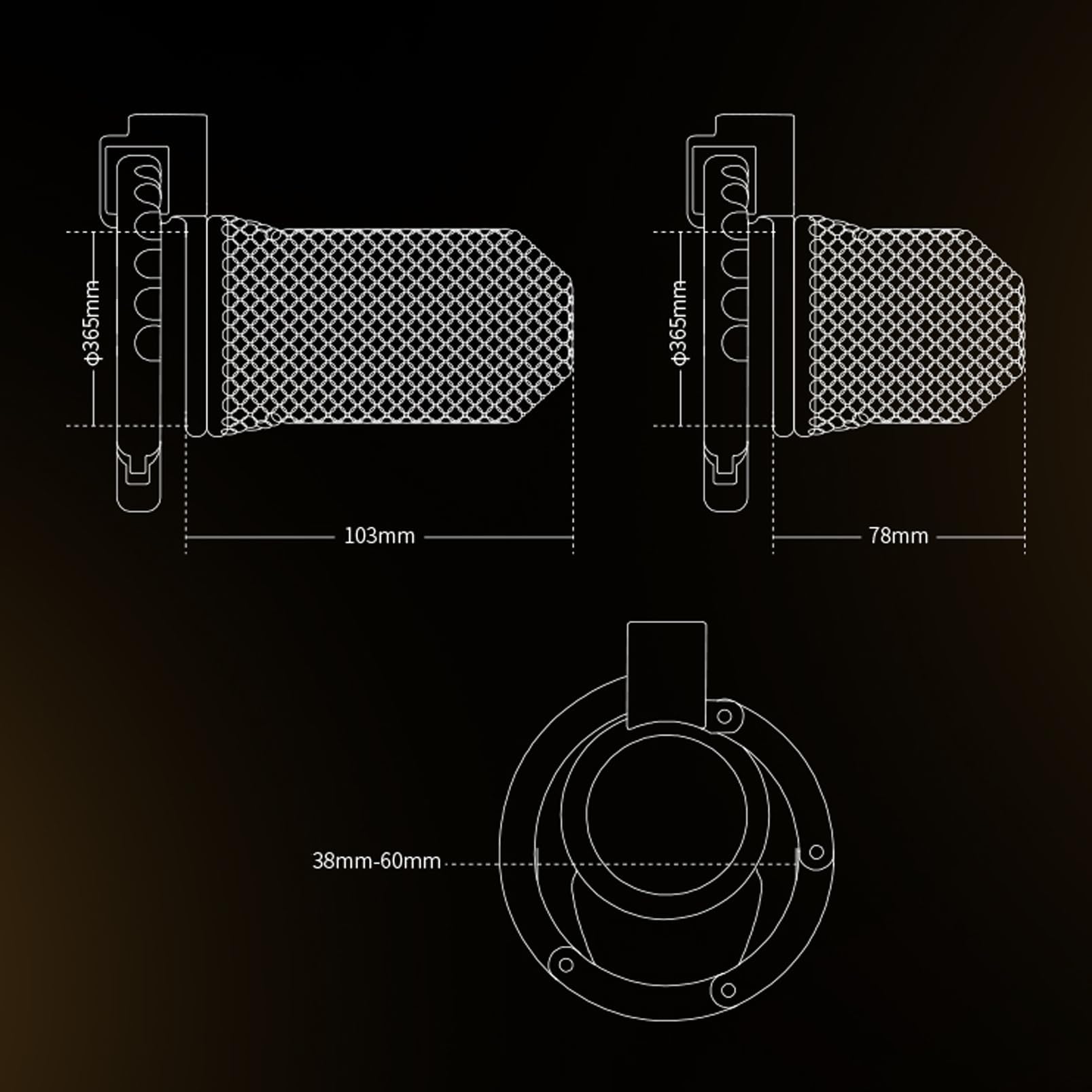 Gabbia del pene in 2 lunghezze Mesh castità gabbia uomini giocattolo del sesso con 7 dimensioni regolabili anello metallo gabbia di castità per gli uomini pene SM Bondage (Black,L)