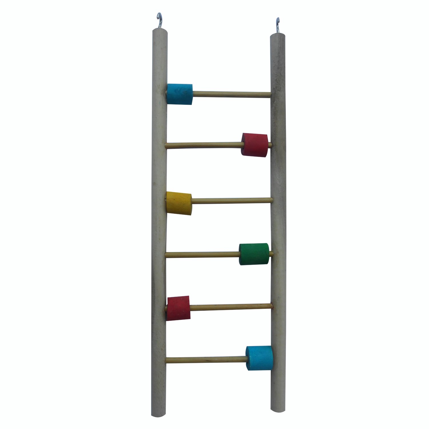 KSK 6 Stairs Fun Natural Wooden Ladder Toy for Training, with Hooks for Parakeets, Parrots, Cockatoo and Lovebirds Budgies and Other Small, Medium Bird. (B01JRCTE9E) Amazon Price History, Amazon Price Tracker