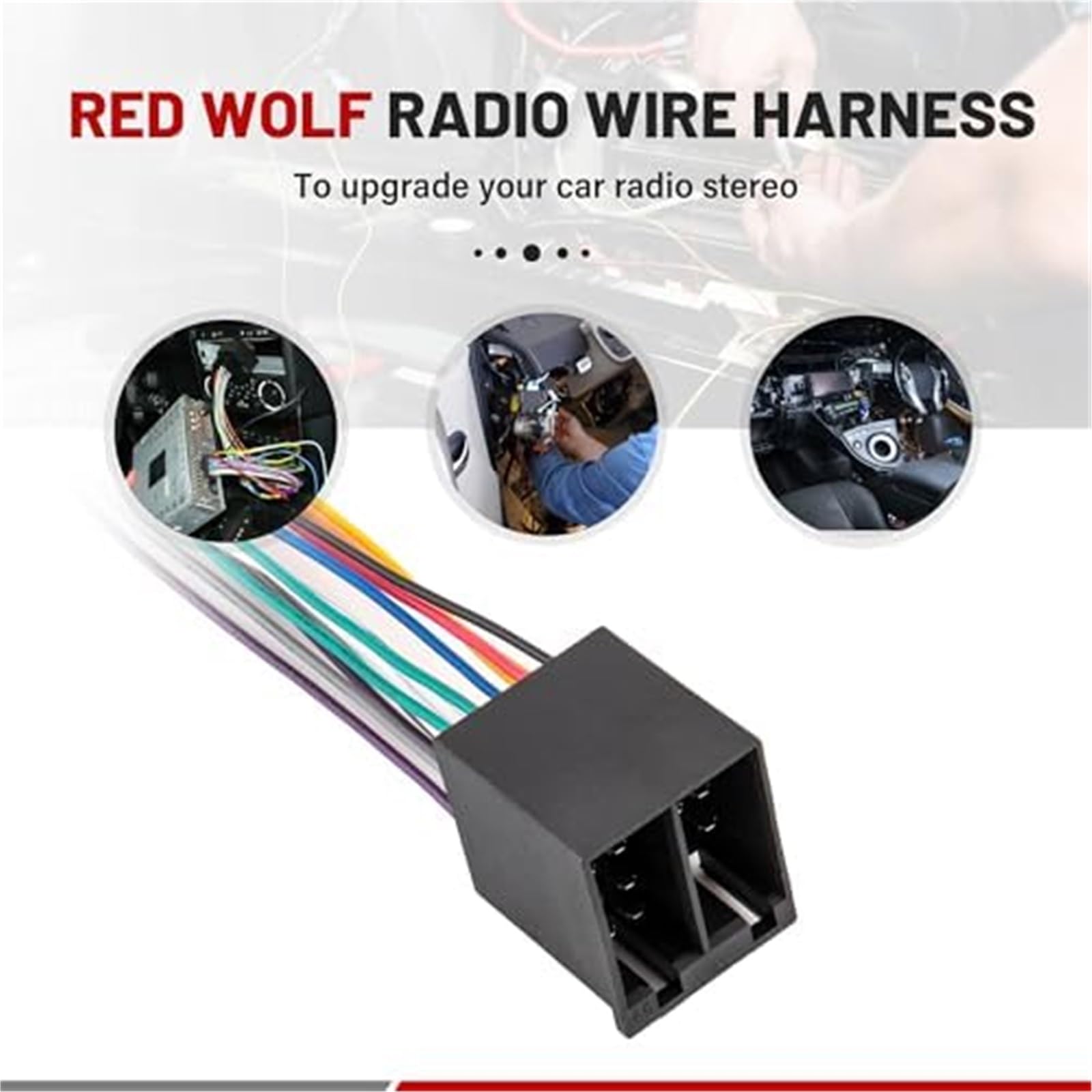 Arnés de Cables ISO de 16 Pines for Radio de automóvil, for camión semirremolque Freightliner International Peterbilt, for, Mack Kenworth, instalación de estéreo, for JVC Pioneer Kenwood Sony