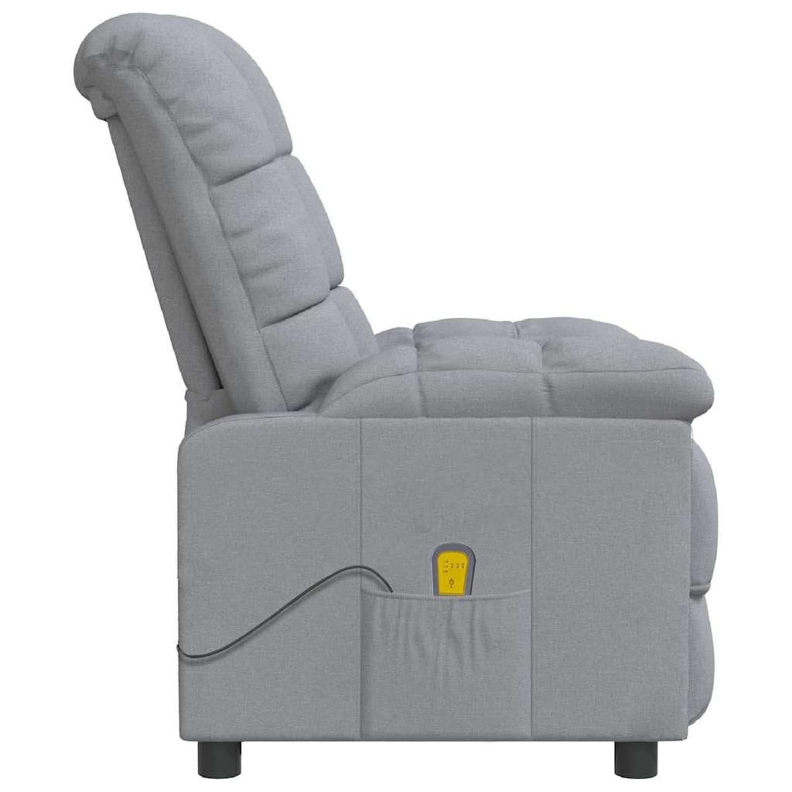 Gecheer Poltrona Massaggiante, in Tessuto Grigio Chiaro, per Relax