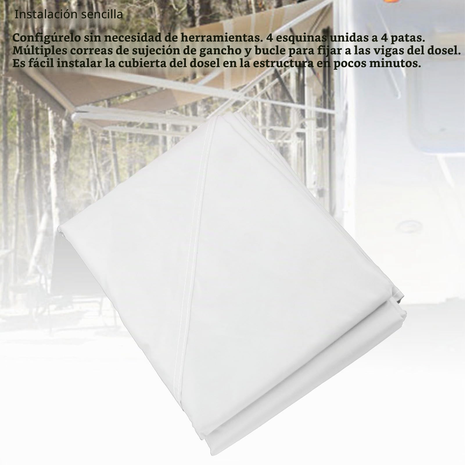 lyrlody Cenador 3x3m, Techo de Repuesto para Cenador de Jardín, Cenador Plegable Impermeable, Impermeable, Estable, para Marco de Dosel, Fiesta en el Jardín Al Aire Libre, 4 Esquinas