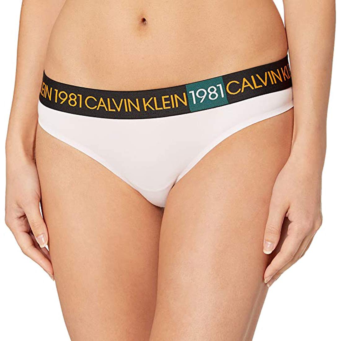 Calvin Klein womens 1981 Bold Cotton Thong Panty