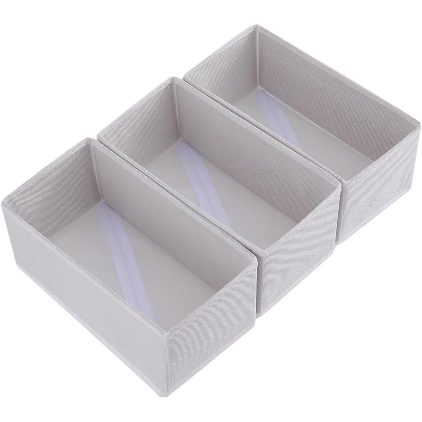 ZHSOAO 3 Pack Socks Drawer Organizer Set Storage Boxes Underwear Ties Belts Accessories Home Closet Dresser for Bras, Socks, Underwear