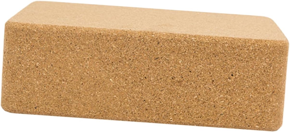 WOONEKY Dancing Yoga Training Block Natural Cork Yoga Brick for Beginners Lightweight Support for Meditation and Fitness