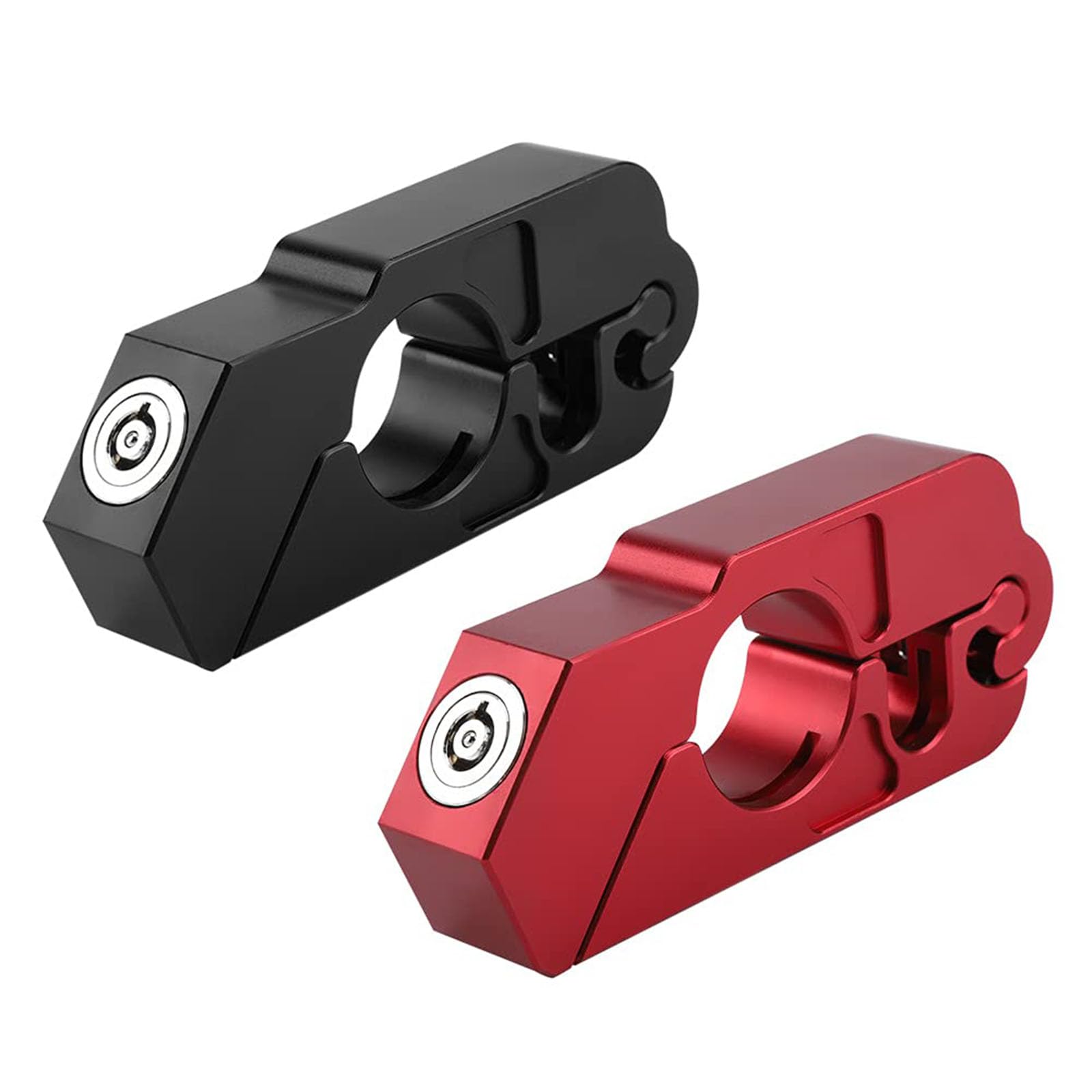 Blocco Freno Antifurto Moto, Antifurto Grip Lock per Moto, Universale CNC Lega di Alluminio Moto Manubrio Leva Freno Blocco Sicurezza Veicolo(Nero
