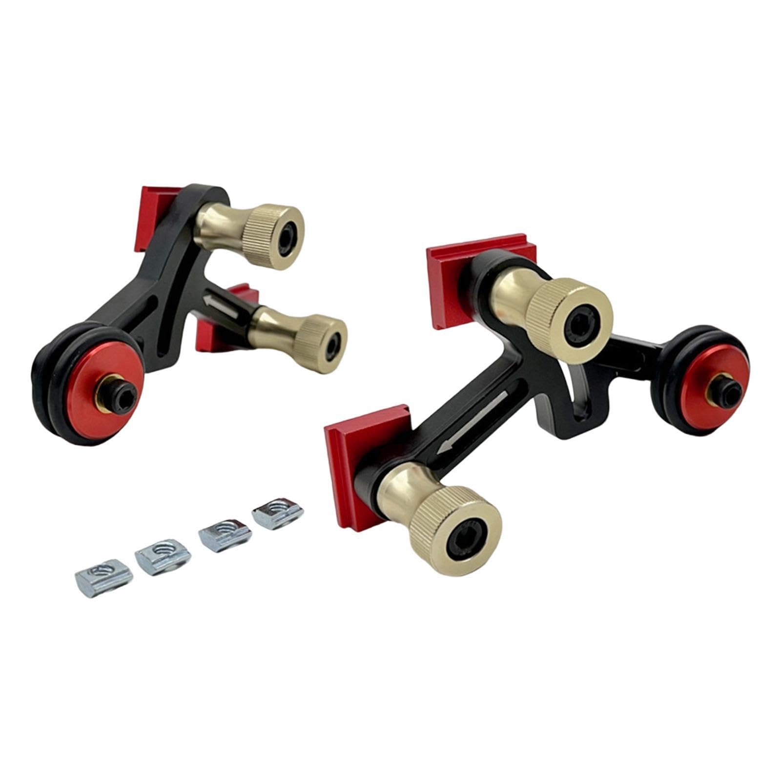 Auyxssz Upgraded Aluminum Alloy Loc Board Table Versatile Bearing Roller Feeder Slot Tool Durable Efficiency In Woodworking Table Saw Feeding Safety