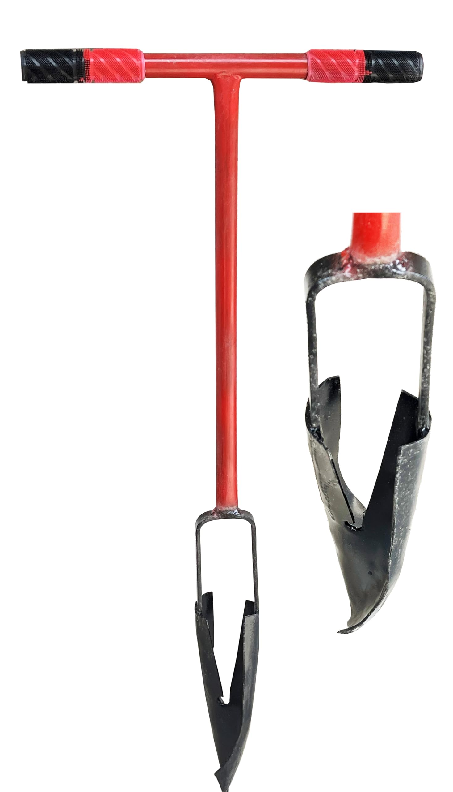 TECHTEST-Heavy Duty Steel Post Hole Hand Auger, Long Handle Garden Tool, High Carbon Steel, Girmit, Geermit Manual Earth Drilling Tool-image-37