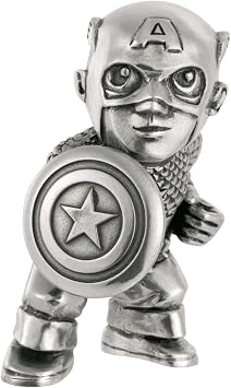 Royal Selangor Hand Finished Marvel Collection Pewter Captain America Miniature Figurine Gift