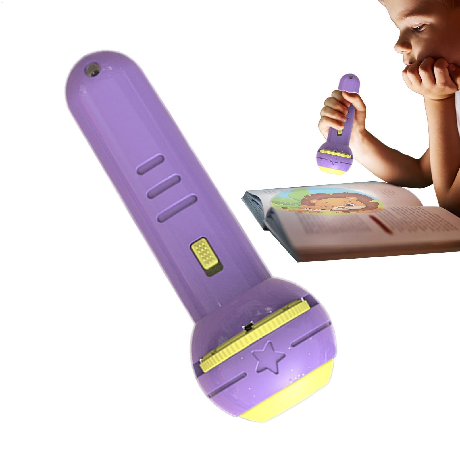 Linterna de antorcha proyectada eléctrica para niños - Linterna de proyector para niños pequeños | Linterna de proyección eléctrica | Proyector de linterna para niños pequeños con 128 imágenes para ni