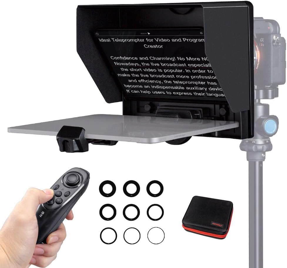 FEELWORLD TP10 ポータブルテレプロンプター Amazon.com : FEELWORLD TP10 Portable 10-inch Folding Teleprompter