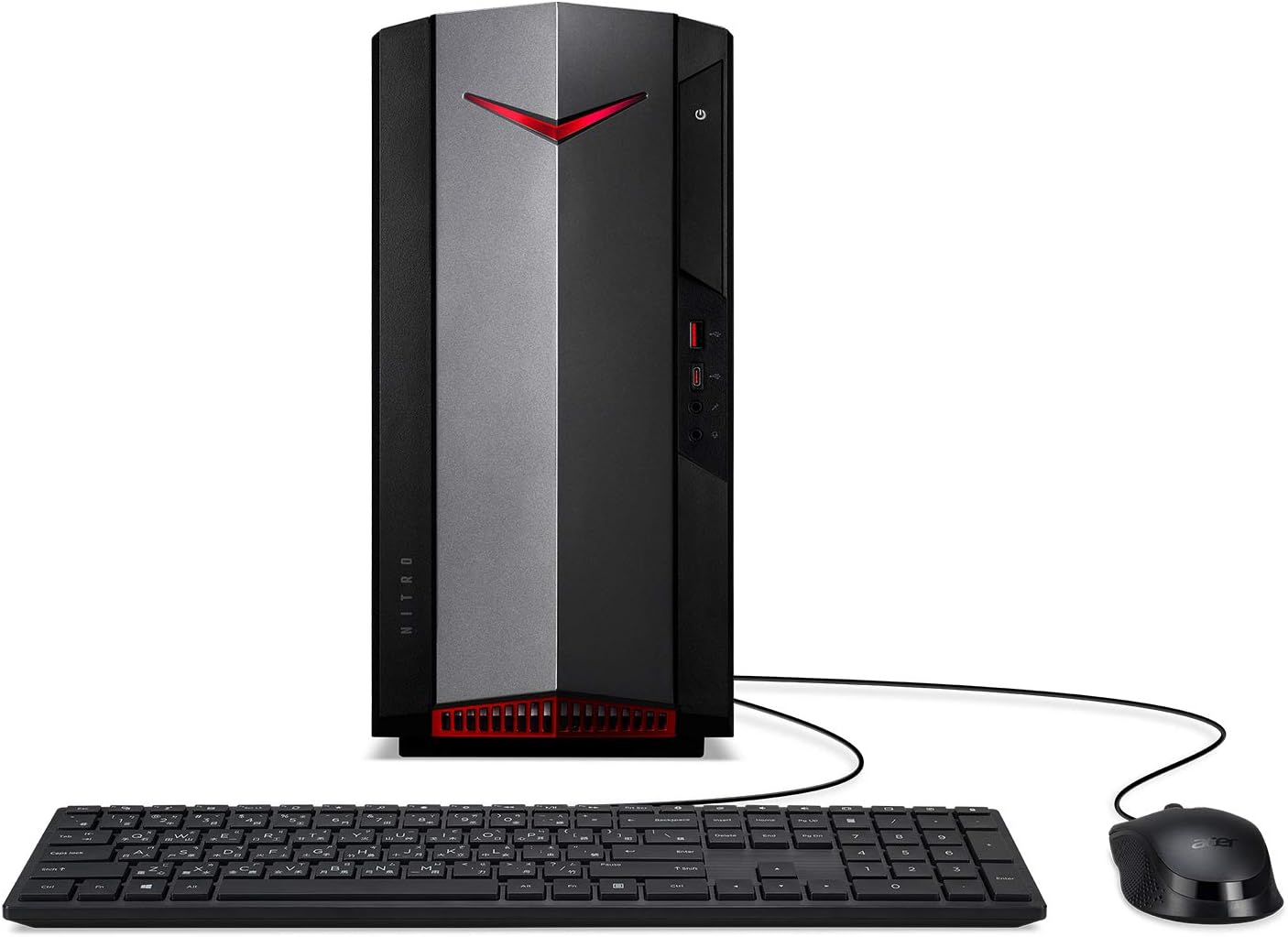 Nitro 50 N50-640-UA91 Gaming Desktop | 12th Gen Intel Core i5-12400F 6-Core Processor | NVIDIA GeForce GTX 1650 | 8GB 3200MHz DDR4 | 512GB NVMe M.2 SSD | Intel Wi-Fi 6E AX211 | Windows 11 Home