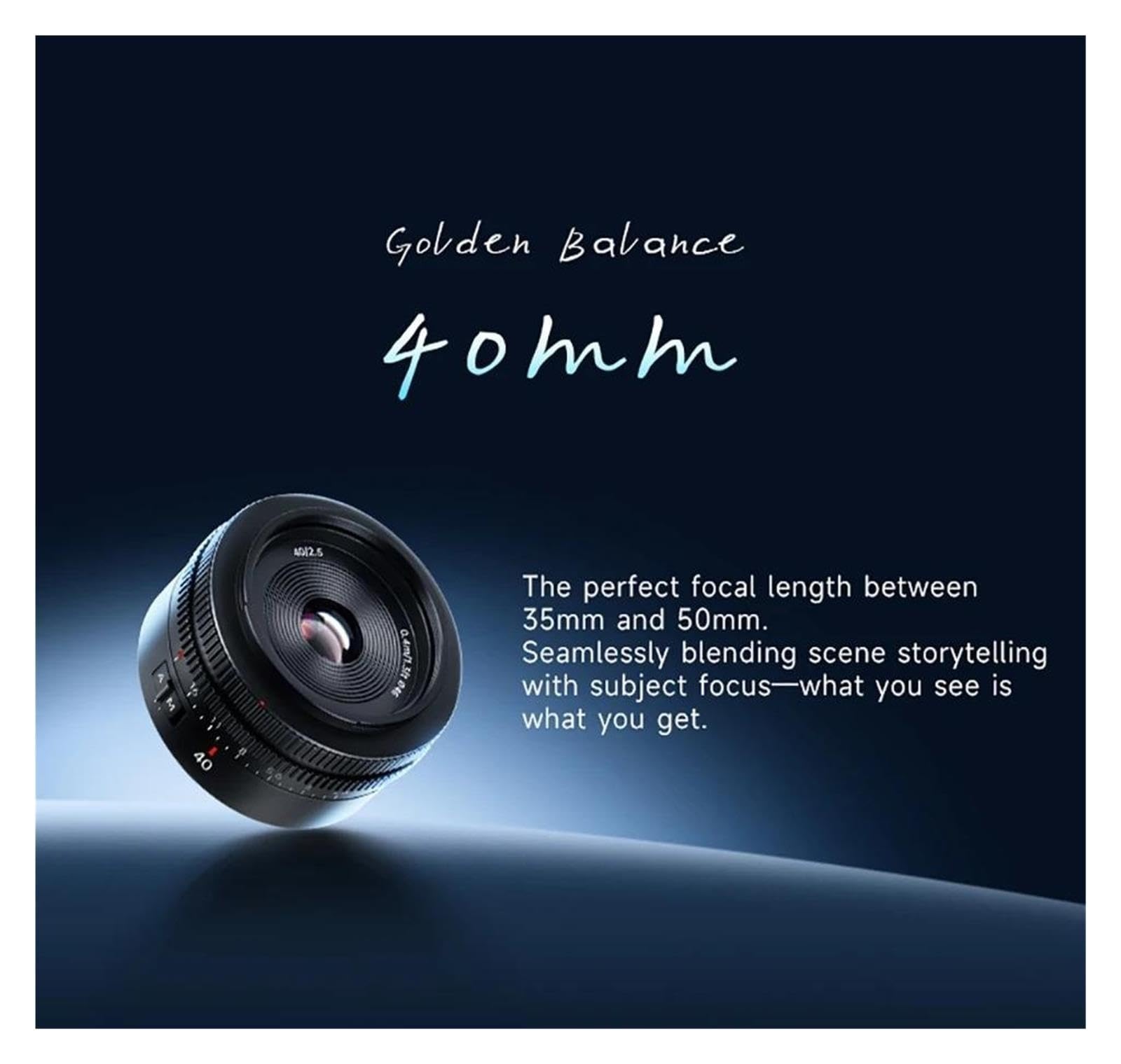 Compatibile con Sony, obiettivo AF F2.5 da 40 mm