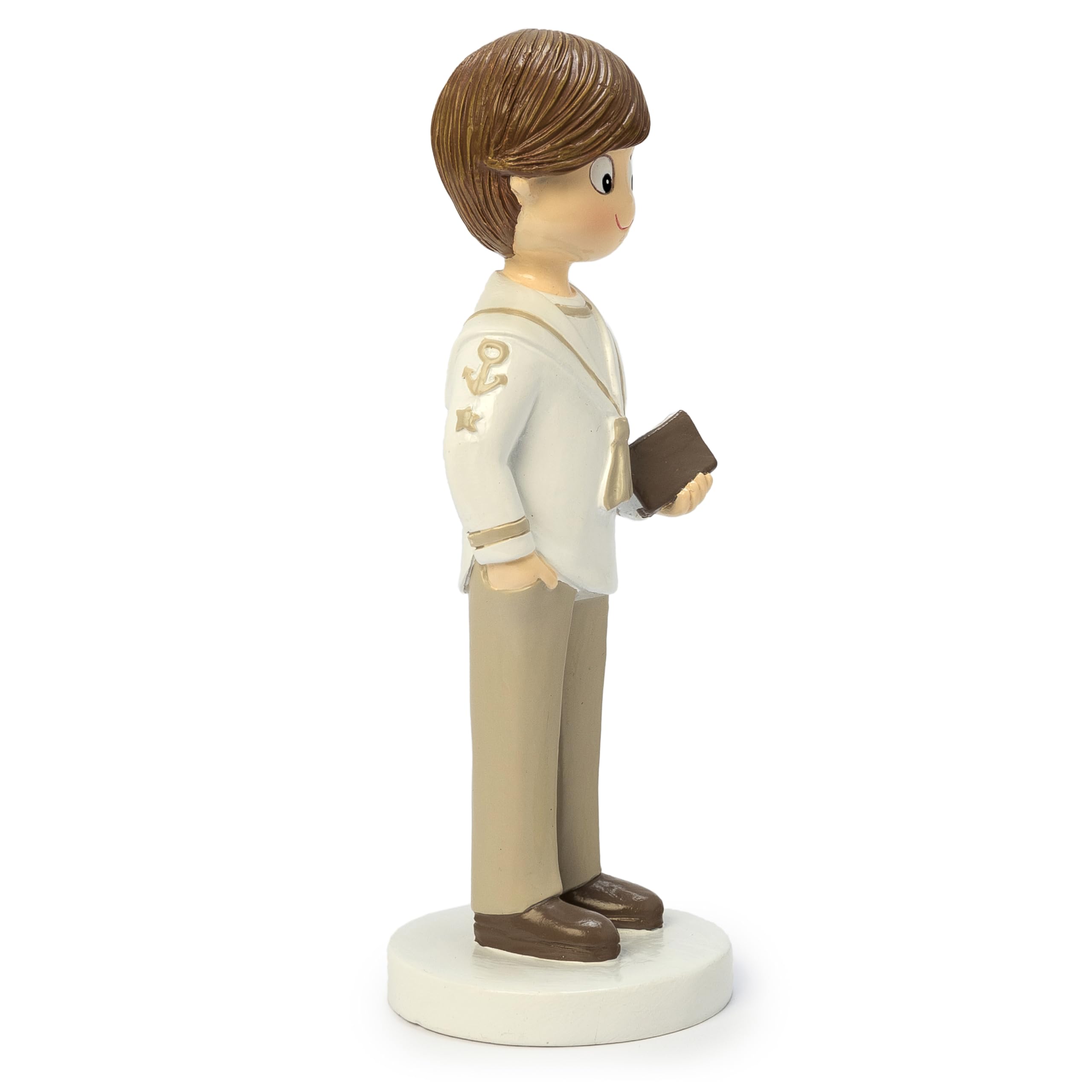Mopec Y738 Figura Comunión Marinero Camisa Beige Mano en Bolsillo 17 cm.