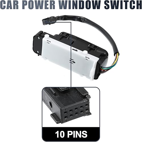 Miniatura 4 de X AUTOHAUX A4638202210 Interruptor de ventana eléctrica principal del coche lado del conductor delantero para Mercedes-Benz G500 2002-2008 G550