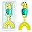 ZMRZ U-Shaped Toothbrush for Kids Ages 2-7 Soft Food-Grade Silicone for Sensitive Gums 360 Teeth Cleaning DesignTraining & Travel-Friendly Toddlers\' Toothbrush (Light Green)
