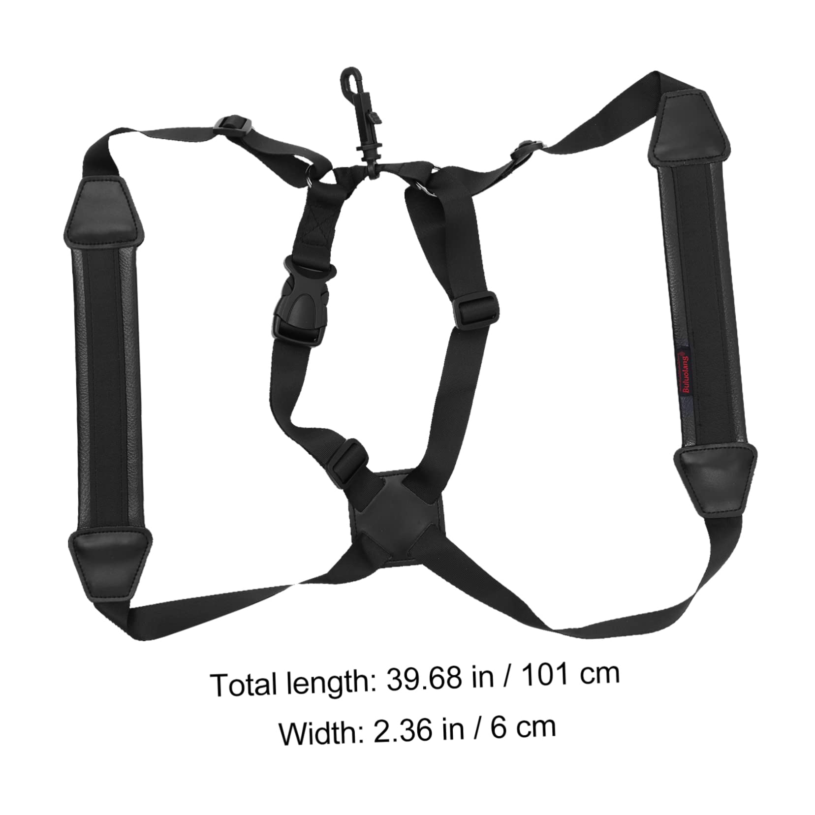 VANZACK 1Pc Tenor Sax Strap Comfortable Black Shoulder Belt for Tenor Saxophone Detachable and Durable Design for Performances and Storage
