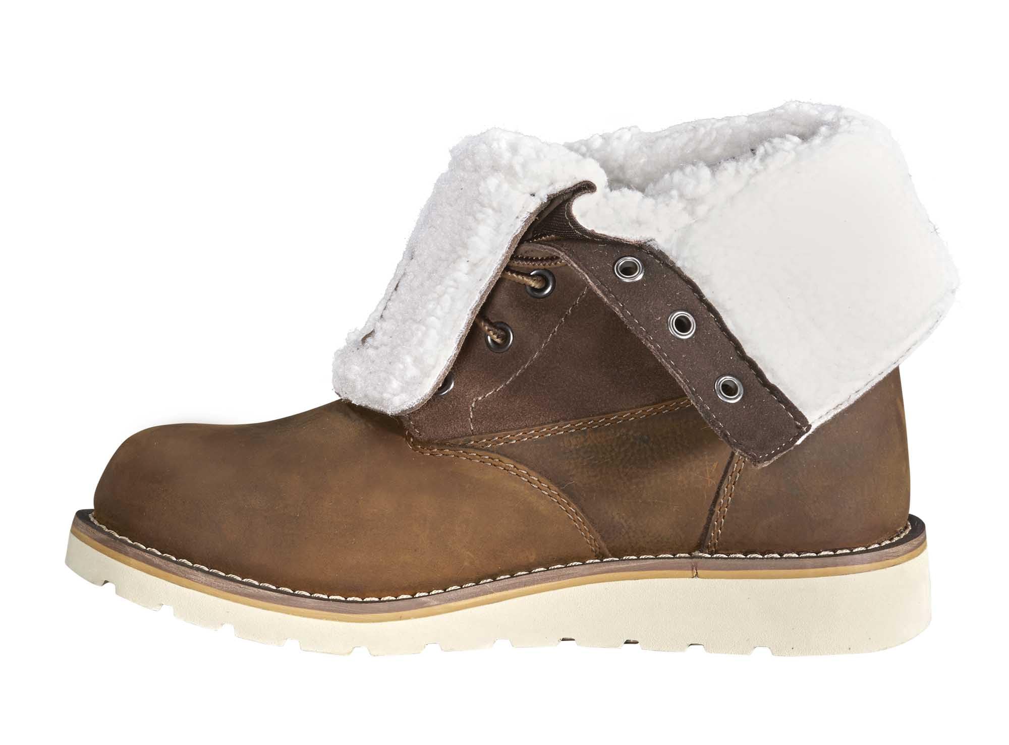 Carhartt Women's Waterproof Sherpa Lined Fold Down Winter Wedge Boot