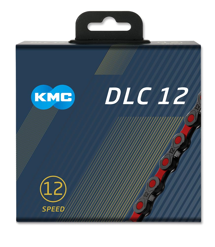 KMC Cat. X12 DLC BLK/Red 126L Accessories Mixte, Noir/Rouge, 126 Link