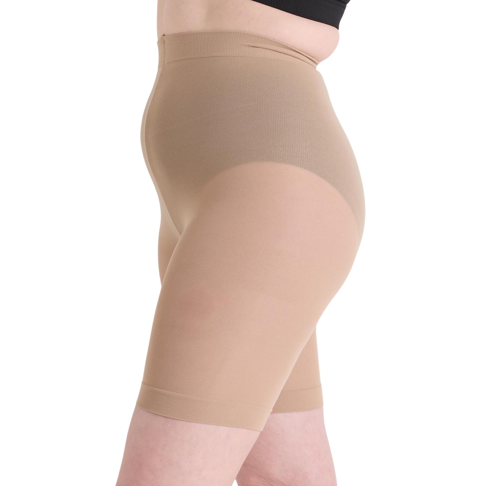 Snag Stay Cool Chub Rub Shorts, Builders Tea, Size F - Anti Chafing Shorts for Women - Breathable Under Dress Shapewear for Preventing Chafing