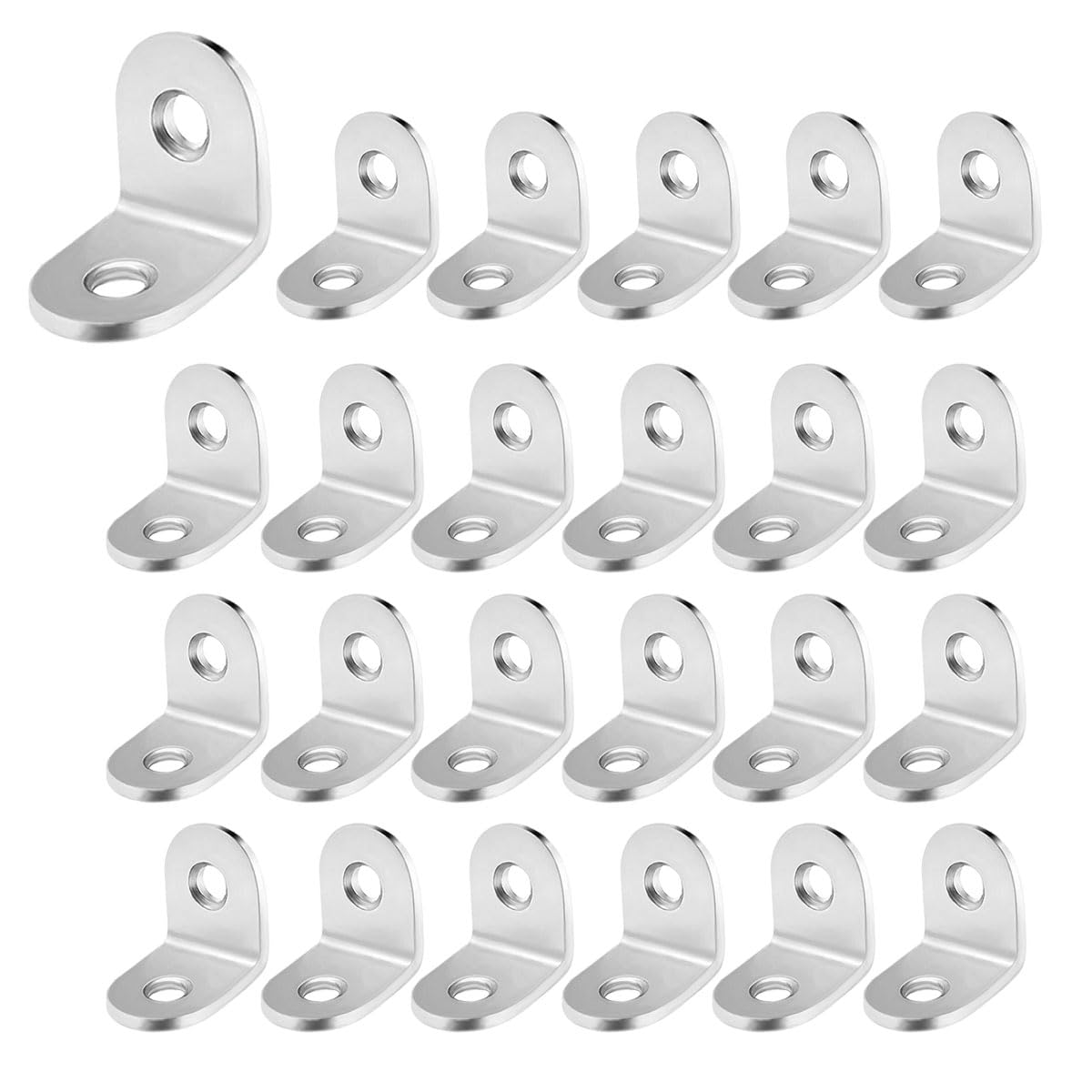 Wopanxye 24pcs Angle Brackets, 16x20mm Right Corner L Bracket